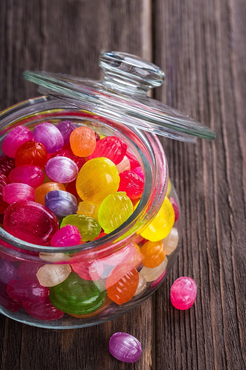 Colorful candy store
